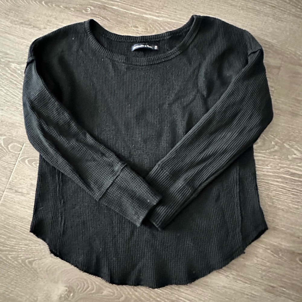 Abercrombie & Fitch -  Women Waffle Knit Thermal Long Sleeve